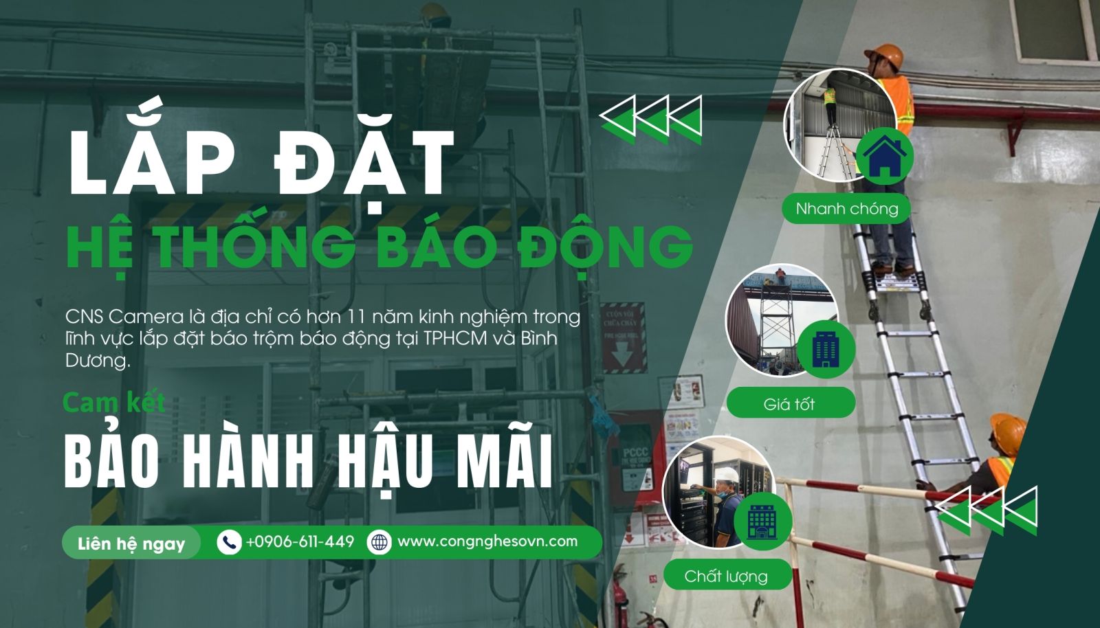 Chế độ bảo hành lâu dài và dịch vụ hậu mãi.